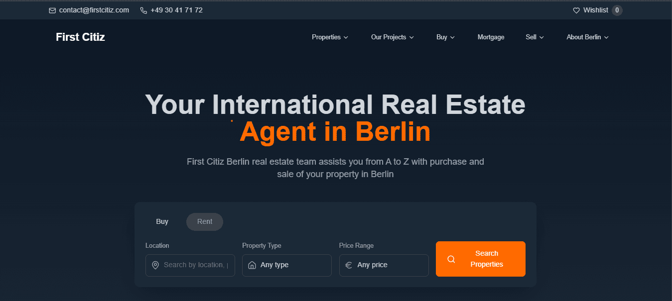 Real state Website